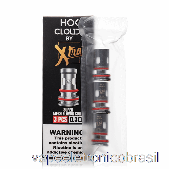 Bobinas De Substituição De Nuvens Vape Eletrônico Xtra Hok Bobinas De 0,3 Ohm